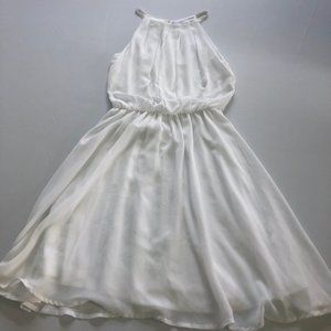 Blouson Chiffon Skater Dress